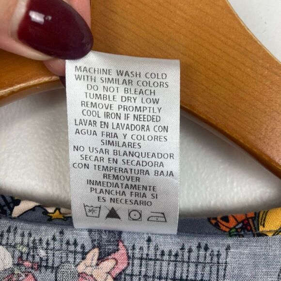 Disney Mickey Mouse Halloween Scrubs Medical Uniform Top 100% Cotton Women’s S - Picture 10 of 13